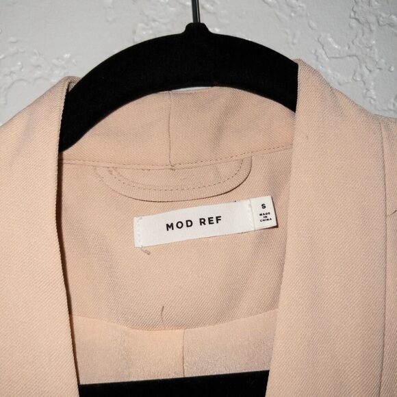 Mod Ref Nude Uptown‎ Girl Open Front Blazer Size Small - Picture 4 of 7
